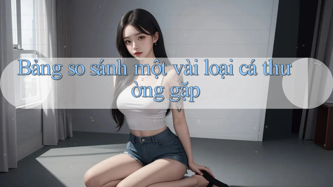 Bảng so sánh một vài loại cá thường gặp