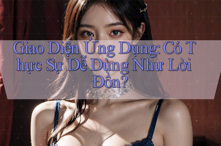 Giao Diện Ứng Dụng: Có Thực Sự Dễ Dùng Như Lời Đồn?