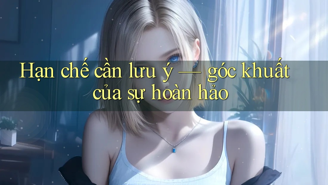 Hạn chế cần lưu ý — góc khuất của sự hoàn hảo