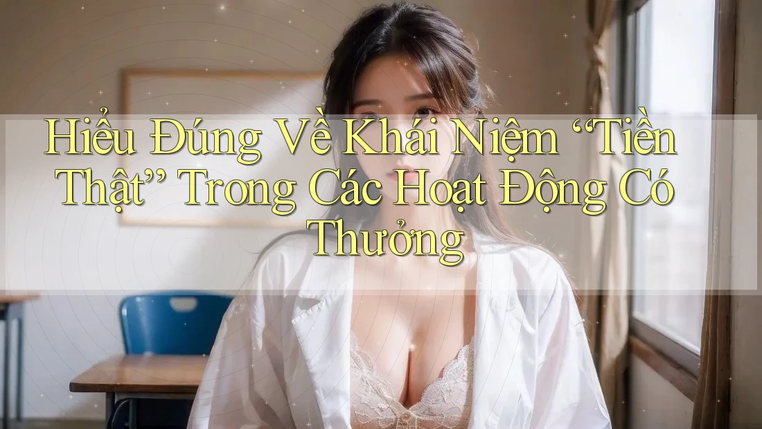 Hiểu Đúng Về Khái Niệm “Tiền Thật” Trong Các Hoạt Động Có Thưởng
