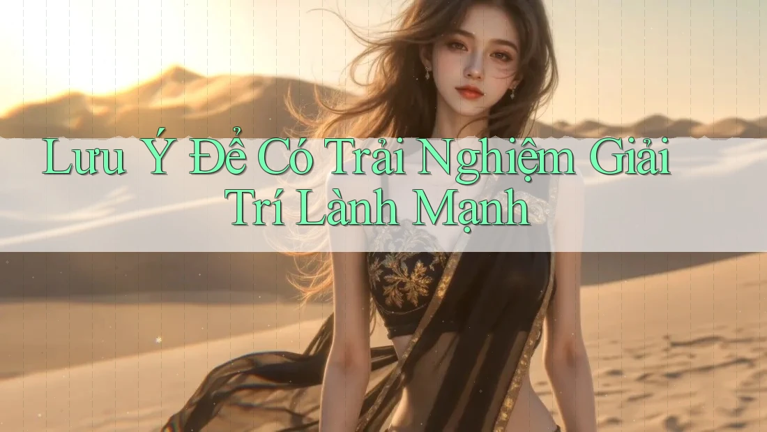Lưu Ý Để Có Trải Nghiệm Giải Trí Lành Mạnh