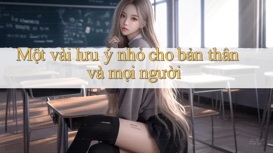 Một vài lưu ý nhỏ cho bản thân và mọi người