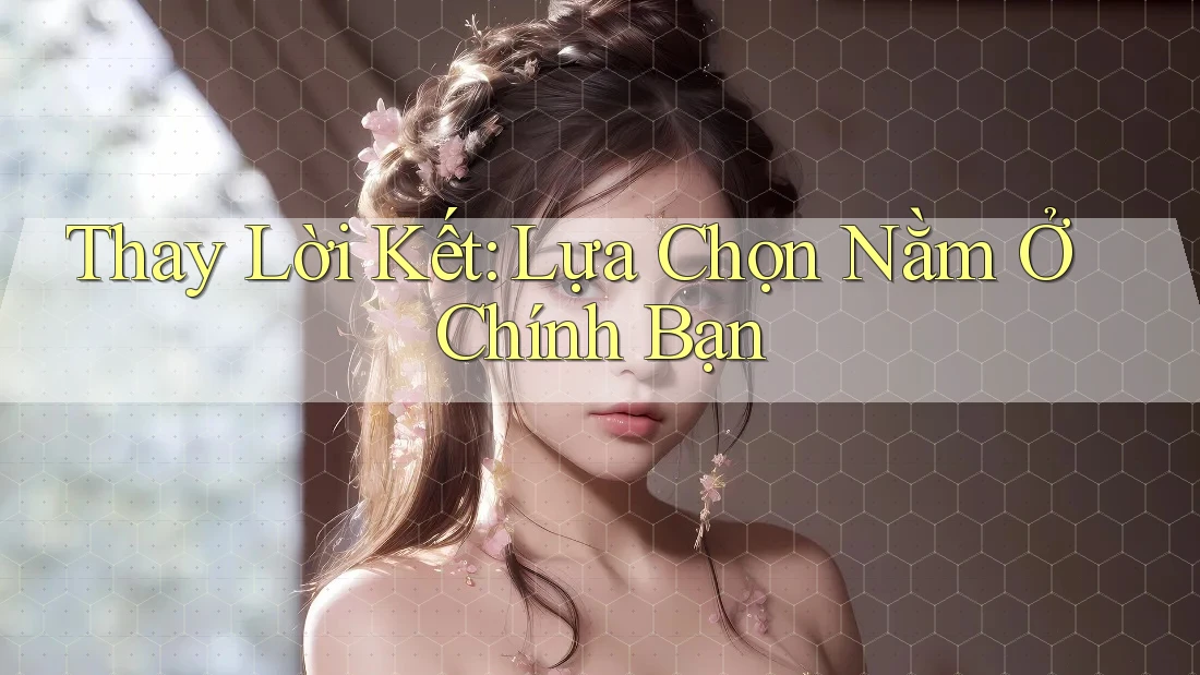 Thay Lời Kết: Lựa Chọn Nằm Ở Chính Bạn Thay Lời Kết: Lựa Chọn Nằm Ở Chính Bạn