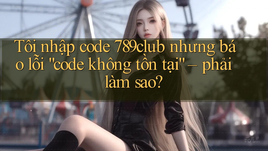 Tôi nhập code 789club nhưng báo lỗi “code không tồn tại” – phải làm sao?